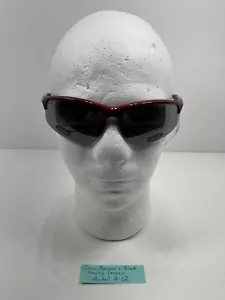 Gafas de sol unisex Pugs modelo A12 granate brillante y negro con lentes ahumadas, ¡NUEVAS! - Imagen 1 de 8