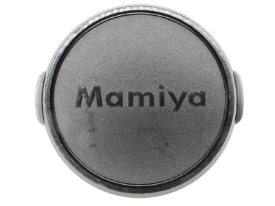 Tapa de lente de cámara frontal a presión negra genuina Mamiya 58 mm Foto 1 de 4