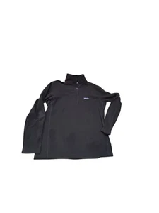 Patagonia Black 1/4 Zip Fleece Pullover Sweater M Polyester Mens Top - Picture 1 of 9