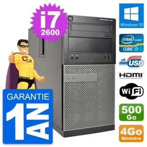PC Tour Dell OptiPlex 390 MT i7-2600 RAM 4Go Disque 500Go HDMI Windows 10 Wifi - Photo 1/5