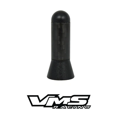 VMS TOYOTA MATRIX PRETO FIBRA DE CARBONO REAL CURTA 1,75" POLEGADAS ANTENA DE TETO EURO - Imagem 1 de 4