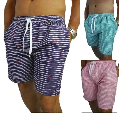 Badeshorts  Badehose Strandshorts  Shorts Beach Schwimmshorts Gestreift M 3xl    - Bild 1 von 4