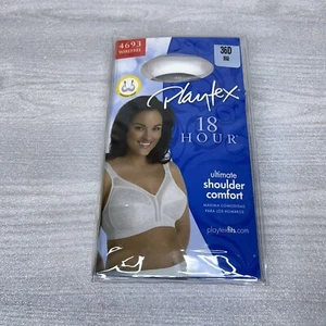 Reggiseno senza fili Playtex donna taglia 36D cinturino cuscino 18 ore 4693 NUOVO! - Foto 1 di 8