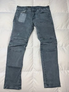 Auténticos pantalones vaqueros para hombre G-Star Raw 5620 3D ELWOOD SÚPER DELGADOS GRIS talla 34x32* - Imagen 1 de 9