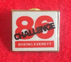 Boeing 86 Challenge Lapel Pin Union Made In The USA - Picture 1 of 3