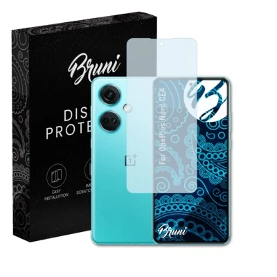 Bruni 2x Protective Film for OnePlus Nord CE4 Screen Protector Screen Protection - Image 1 of 4