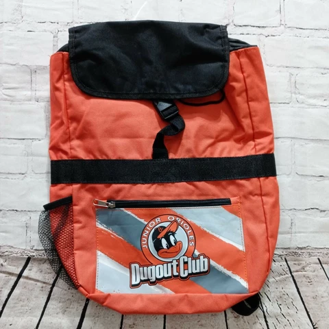 Baltimore Orioles Junior Orioles Dugout Club Backpack Bookbag Orange Black 16" Cover