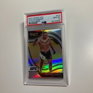 Cain Velasquez 2021 Panini Select UFC Octagonside Silver Prizm Card #270 PSA 10