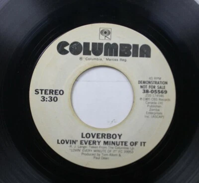 Rock Promo 45 Loverboy - Lovin' Every Minute De It / Of - Photo 1/2