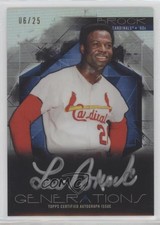 2015 Topps Finest Generations Auto /25 Lou Brock #FGA-LB Auto HOF