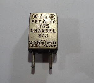 FT-243 Radio Crystal - 093 piny - 5675 KHz - Monwatt - Kanał 270 - Zdjęcie 1 z 1