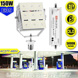 480V 150W LED Retrofit Kits Light Commercial Street Parking Lot Shoebox Lights - Picture 1 of 10