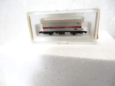 Marklin Mini-club #8615 Z-scale container car with case-nice looking vintage car - Image 1 of 4