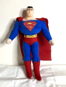 Superman Justice League Unlimited 9" Plush Body Vinyl Head Toy Factory Doll - Picture 1 of 2