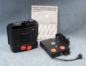 AS-IS MAMIYA RB67 120/220 ROLLO PELÍCULA POWER DRIVE, PAQUETE DE CONTROL POWER DRIVE E IB - Imagen 1 de 1