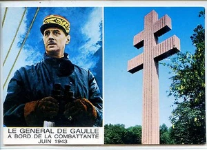 CP Militaria - Le Général de Gaulle à bord de la Combattante juin 1943 - Picture 1 of 2