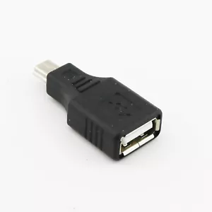 1pc USB 2.0 A Female To USB Mini 5 Pin Male Plug OTG Adapter Connector Converter - Picture 1 of 6