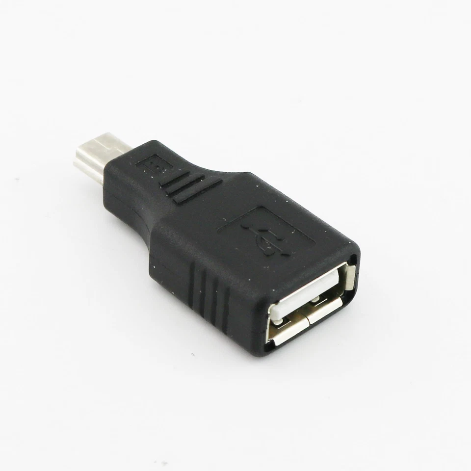 1pc USB 2.0 A Female To USB Mini 5 Pin Male Plug OTG Adapter Connector Converter - Image 1 of 4
