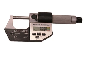 BROWN & SHARPE #599-101 0-1" DIGITAL OUTSIDE MICROMETER - Picture 1 of 5