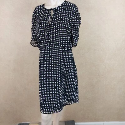 Maison jules New Womens Short Sleeve Purple Polka Dot Dress NWT B12F2 - Image 1 of 4
