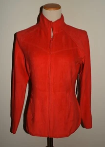New Womens Xersion Small Fleece Jacket Full Zip Red Sweatshirt - Picture 1 of 3