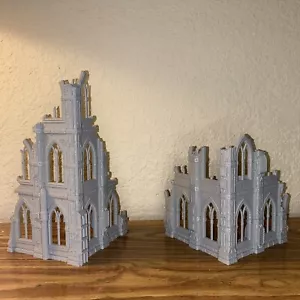 x5 Warhammer 40k Building Terrain Set 28mm 32mm Wargame DnD AoS Sci-fi Scenery - Picture 1 of 4