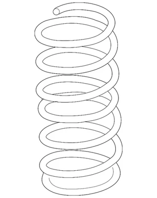Muelle helicoidal original Nissan 54010-ZR40A Foto 1 de 2