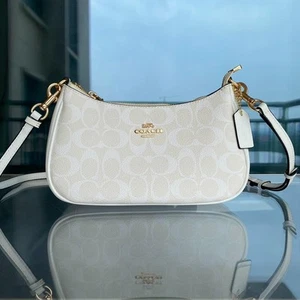 COACH TERI SHOULDER BAG Shoulder bag white Outlet Japan - Picture 1 of 9
