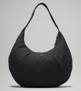  lululemon Half Moon Tote Bag 10L Damen Plissee Freizeit Gym Schultertasche Schwarz - Bild 1 von 8