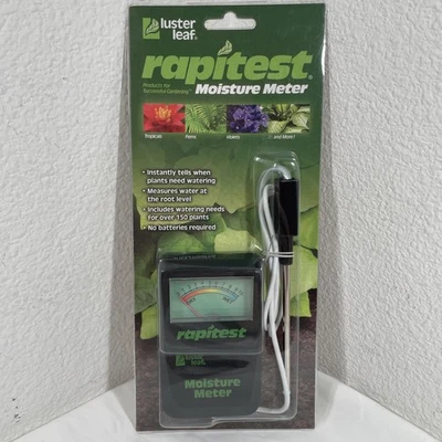 Medidor de humedad Luster Leaf 1820 Rapitest 1,9 x 5,3 x 11,5 pulgadas con sonda encendida Foto 1 de 4
