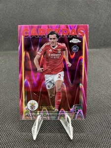 ALVARO CARRERAS /175 TOPPS CHROME UCC RED LAVA BENFICA ROOKIE RC 2024-25 181 - Imagen 1 de 2