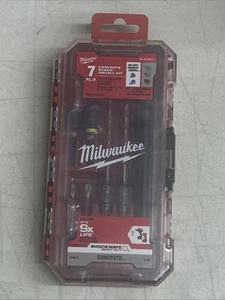Milwaukee 48-20-9097 7Pc Shockwave Impact Duty Carbide Hammer Drill Bit Kit - Picture 1 of 1