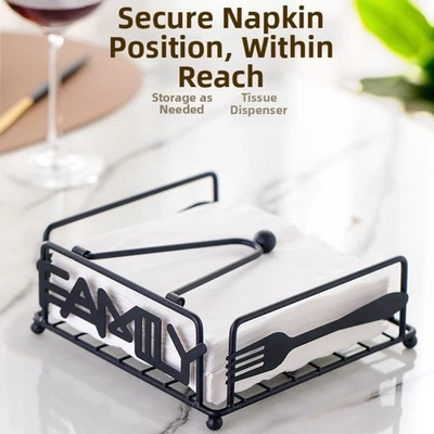 Napkin Holder Hotel Decor For Barbecues Elegant Design Hassle-free Refilling - Image 1 of 4