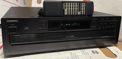 VINTAGE ONKYO DX-C340  6 CD PLAYER / CHANGER 5 CD EXCHANGE W/ CONTROL  GREAT! - Image 1 of 4
