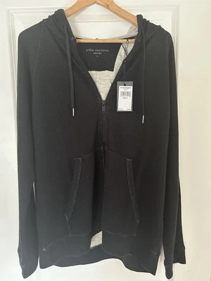 Sudadera con Capucha John Varvatos Para Hombres Cremallera Completa Talla Grande Nueva con Etiquetas Foto 1 de 4