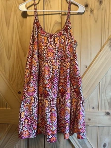 NWT Old Navy Women's Braided Strap Midi Dress Size M Floral Boho Prairie Cottage - Picture 1 of 7
