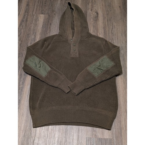 VETEMENTS Lucky Brand Abbigliamento Maglia Maglione Felpa con Cappuccio Uomo XL 1 4 Bottone Edizione 06 KH1 Verde