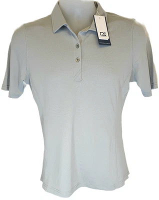 Polo para mujer Cutter & Buck Virtue Eco Piqué reciclado gris nuevo con etiquetas LCK00127 Foto 1 de 4