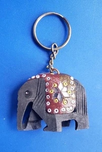 Schlüsselanhänger Elefant Vintage goldfarben  - Bild 1 von 3