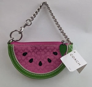 Rare Y2K NWT COACH Watermelon Fruit Slice Coin Purse - from  2006 - Picture 1 of 6
