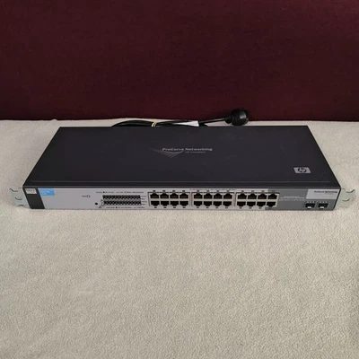Switch 24 ports 1G Gigabit HP ProCurve 1800-24G J9028B commutateur géré L2 2xSFP - Immagine 1 di 4