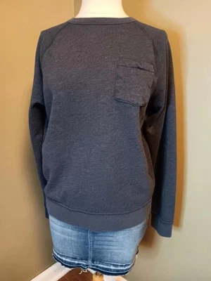 Толстовка флисовая Hollister темно-синий карман размер средний - Изображение 1 из 4