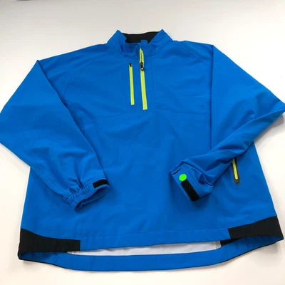 Chaqueta cortavientos FootJoy FJ DryJoys Tour XP LG manga cremallera golf azul PLS LEER Foto 1 de 4