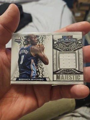 2013-14  PANINI CRUSADE Majestic Memorabilia BISMACK BIYOMBO (Bobcats) #176/199 - Image 1 of 4