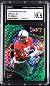 2022 Panini Select Draft #148 Jerry Rice Green Squares CGC 9.5 -1401000023056 SF - Picture 1 of 2