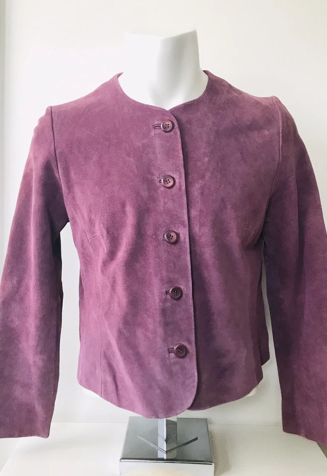 Pendleton Women's Vintage Purple Leather Jacket - New - Size M Petite - $178 - Image 1 of 4