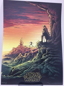 COLLECTIBLE STAR WARS THE LAST JEDI POSTER CARDBOARD 9 1/2" x 13" - Picture 1 of 4