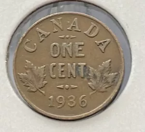 1936 Canada One Cent 1 - Picture 1 of 2