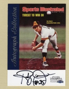 1999 Fleer Sports Illustrated Greats of the Game Randy Jones Autograph (Padres) - Picture 1 of 1