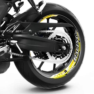 Yellow S29W 17 inch Inner Rim Wheel Stickers For Honda CBR050R 19 20 - Picture 1 of 12